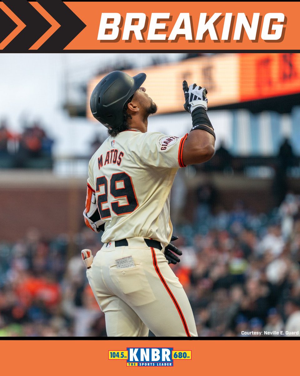 KNBR's tweet photo. Austin Slater has returned from his rehab assignment and will bat first in the lineup today. 

Meanwhile, Luis Matos has been optioned to AAA. https://t.co/dDhU6JquWJ