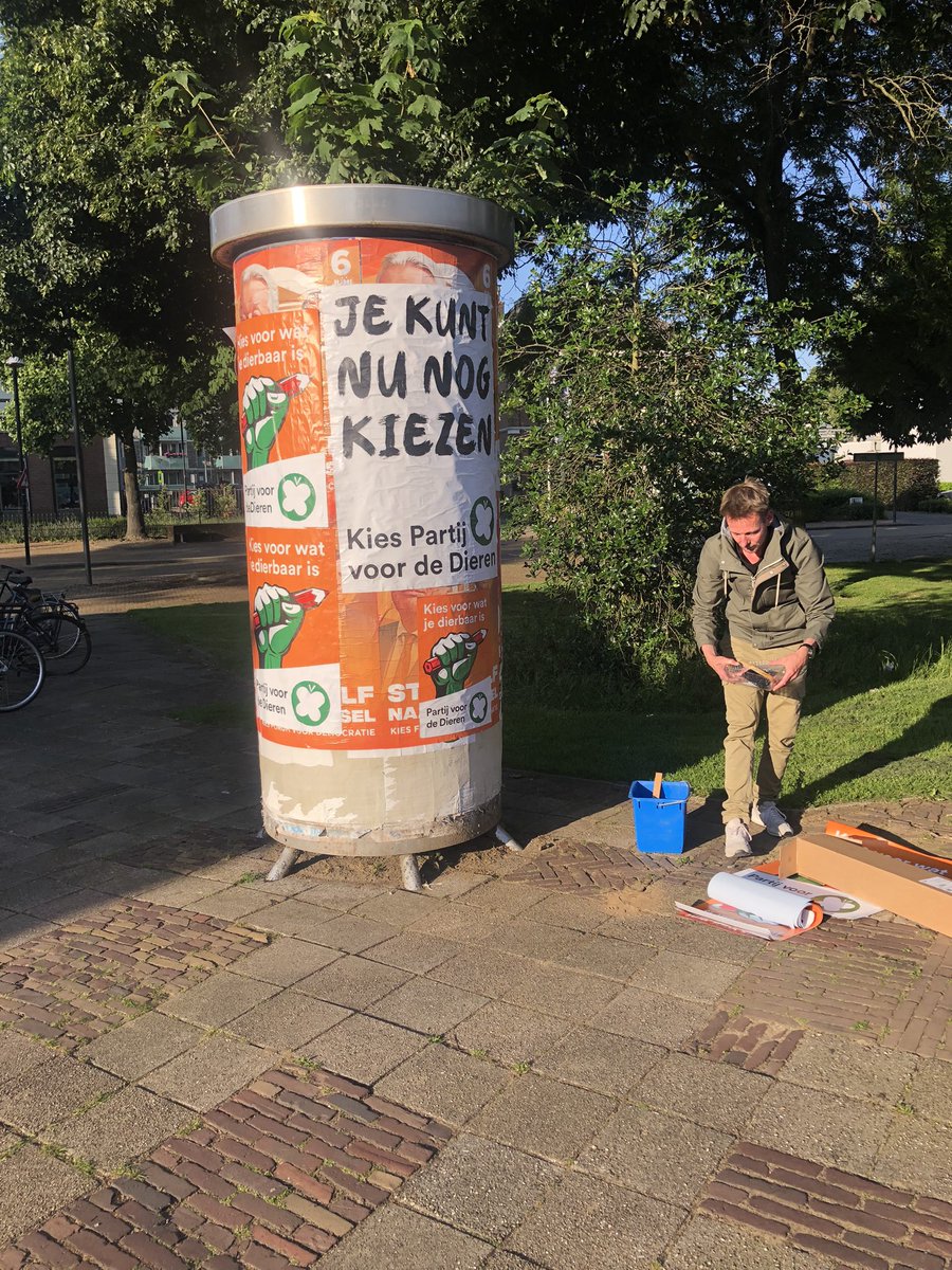 Puntjes op de I … laatste plakronde in Doetinchem … ga morgen stemmen voor wat je dierbaar is. Stem Partij voor de Dieren ! #PvdD #EP2024 #6juni #klimaat #dierenwelzijn
