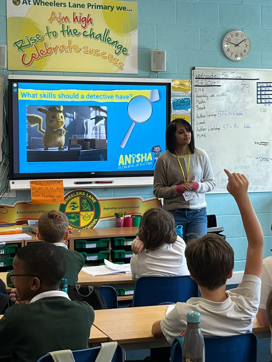 What an inspiring day Year 5 had with <a href="/SerenaKPatel/">Serena Patel</a> completing a masterclass in writing. Future authors in the making!! <a href="/WheelersLanePri/">WheelersLane Primary</a> @books_bybecky <a href="/Usborne/">Usborne Publishing</a>