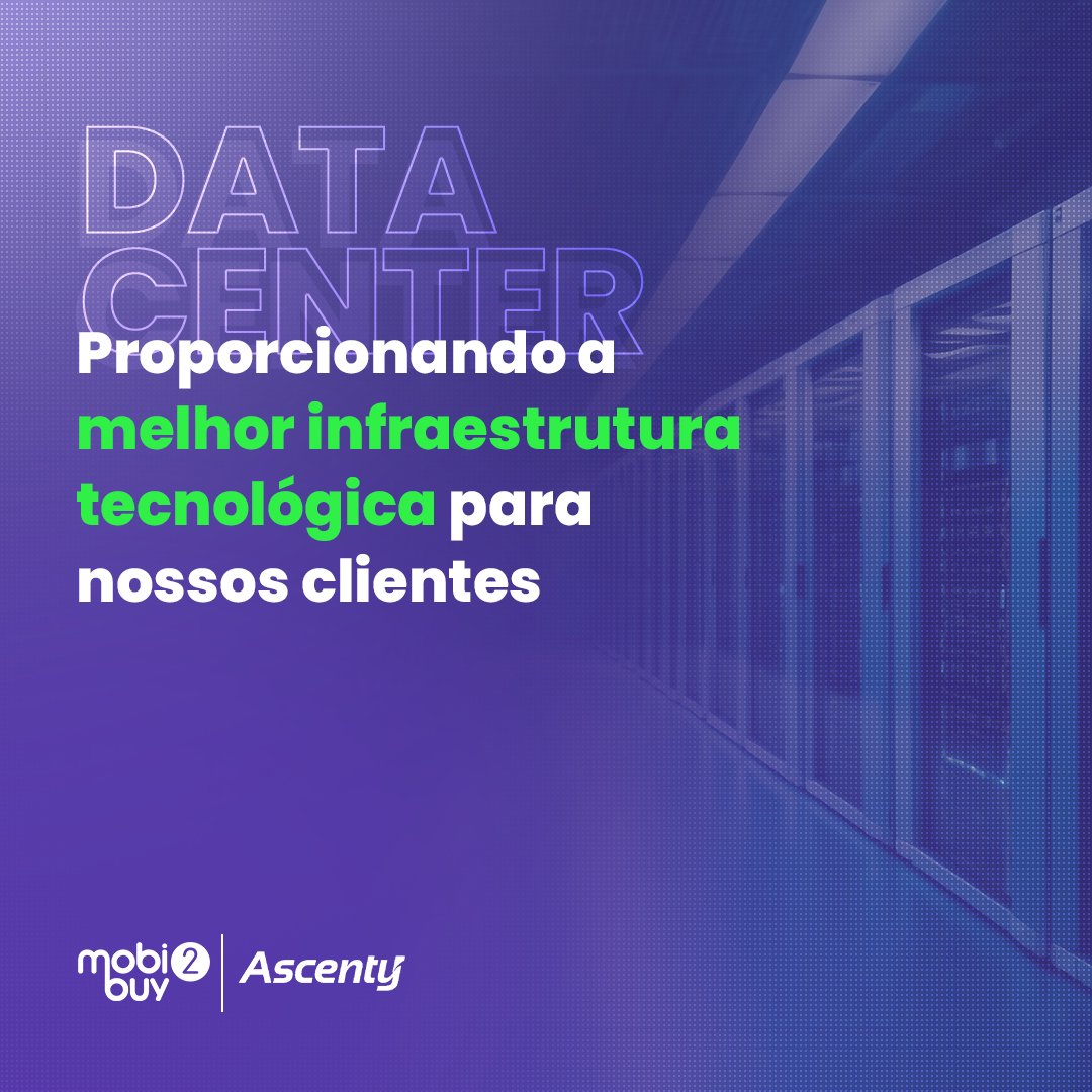A Ascenty, maior empresa de data centers da América Latina, fornece infraestrutura de TI segura e escalável para a Mobi2Buy. Essa nova parceria traz mais segurança e estabilidade para nossos sistemas e agilidade para nossos clientes.

#Mobi2Buy #Ascenty #TecnologiaDoFuturo
