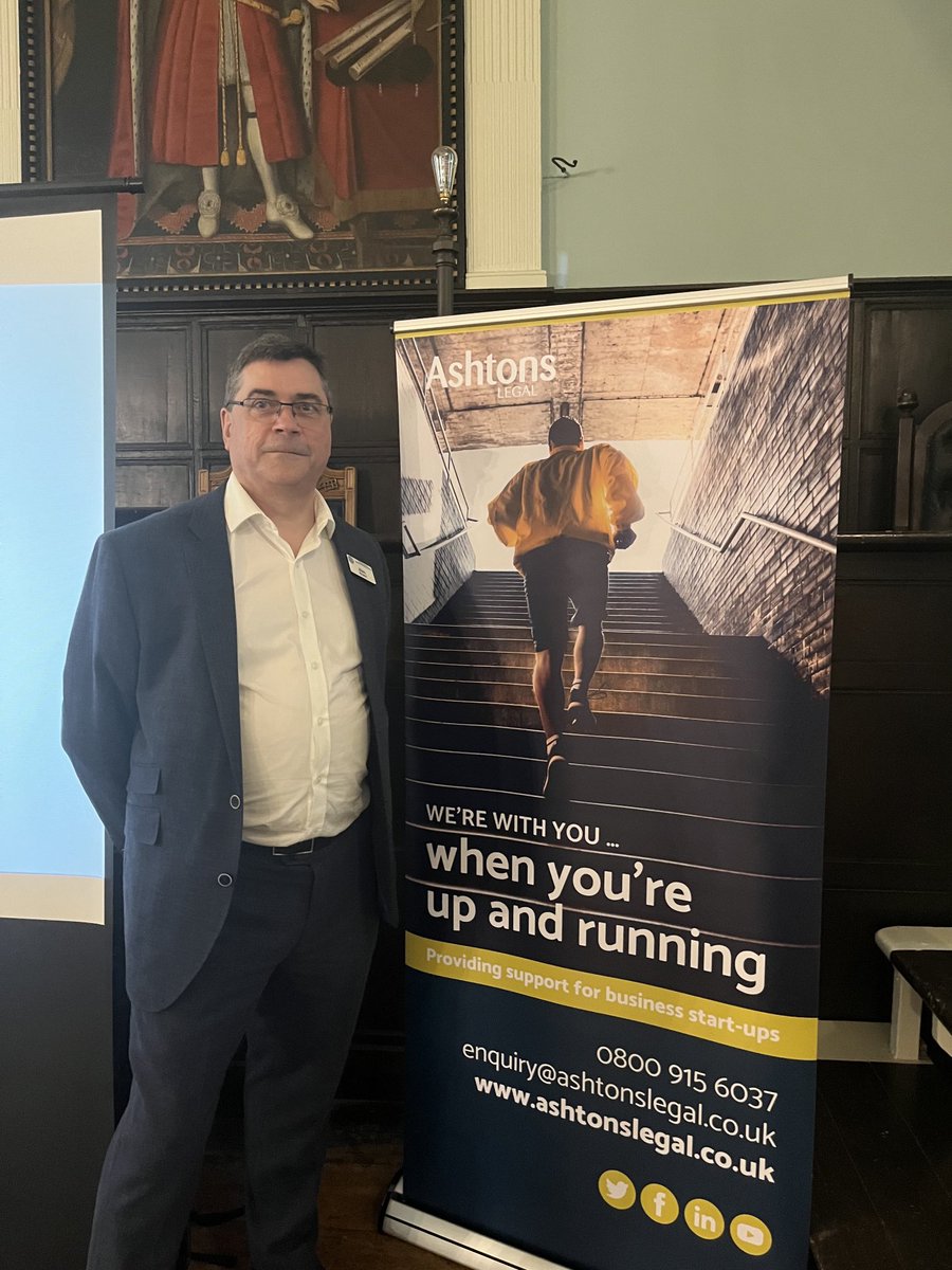 Huge thanks to ⁦<a href="/AshtonsLegal/">Ashtons Legal LLP</a>⁩ and ⁦<a href="/MrAlanBrown1/">Alan Brown</a>⁩ for their kind and generous sponsorship of our presentation evening