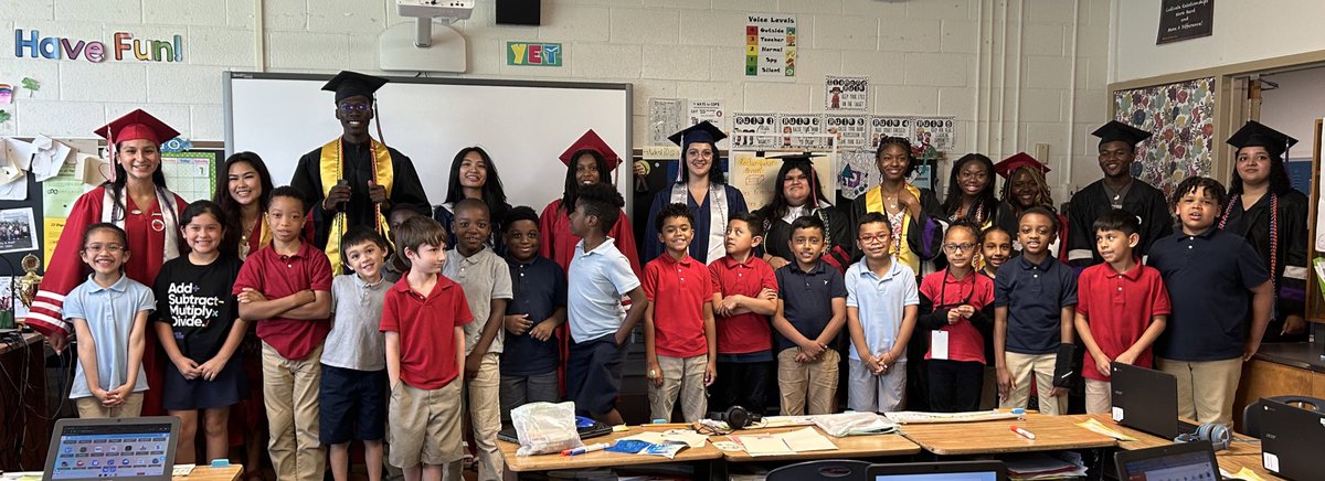 Such an awesome day! I love that we got a visit from some of our former <a href="/MDCityAACPS/">MDCityAACPS</a> students as they graduate and move on to their next adventure! #meadestrong