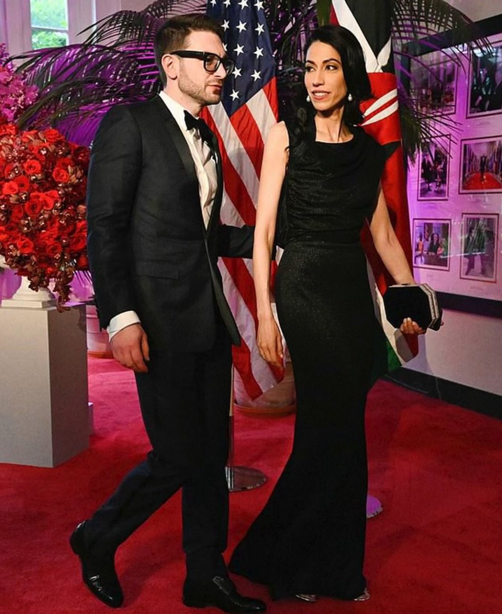 Former vice chair to Hillary Clinton and Moves Power Woman Huma Abedin and new rumored beau Alex Soros attended a State Dinner at the White House honoring President William Ruto and First Lady Rachel Ruto of Kenya. The dinner itself featured over 500 guests, including the