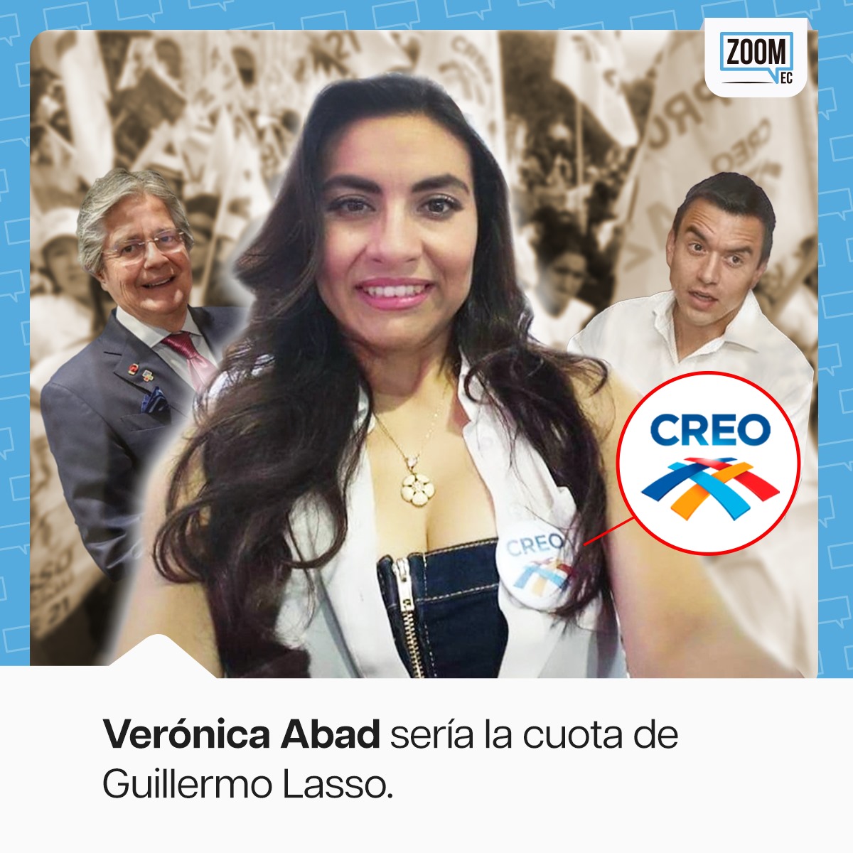 munoz_yery's tweet photo. Asi se maneja la derecha... culpan a otros de hacer las cosas que en realidad ellos hacen.
Veronica Abad es cuota política de CREO. Partido de Guillermo Lasso.
Es una realidad que para su desgracia no pueden negar, peor ocultar. https://t.co/YeDCnDXqcp