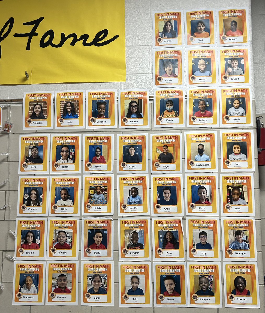 They just won’t stop! More <a href="/FirstInMath/">First In Math</a> grand champions by the day. With only a few days of school left <a href="/MDCityAACPS/">MDCityAACPS</a> students continue to work hard to meet their goals! <a href="/RobertSun24/">Robert Sun</a> <a href="/AACountySchools/">AACPS</a> <a href="/AACPS_PK5Math/">AACPS PK-5 Math</a>