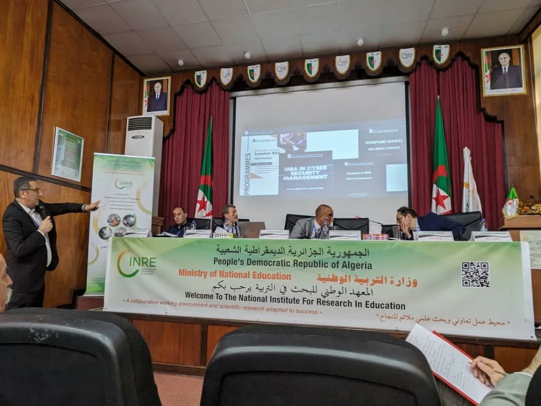 EsaaDz's tweet photo. Dans le cadre de l'organisation du Séminaire International d'Ingénierie de Formation en modélisation mathématique et en organisation industrielle, tenu aujourd'hui le 05/06/2024 à l'#InstitutNationaldeRechercheenEducation, https://t.co/fT3nWiRviM