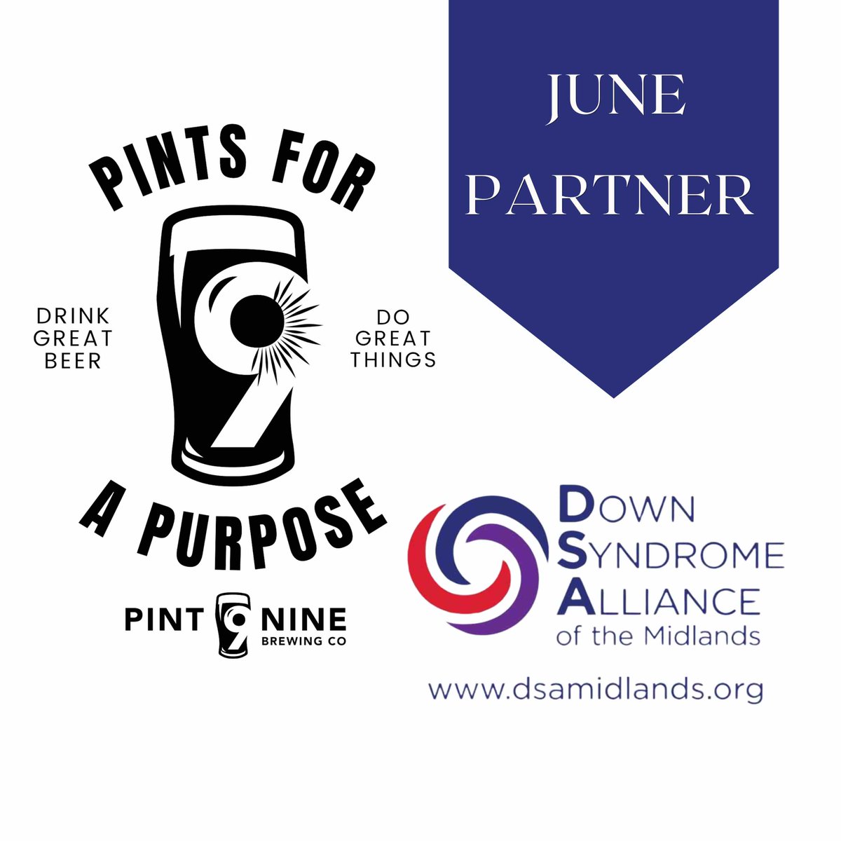 PintNine's tweet photo. Our new #PintsForAPurposePartner for June is Down Syndrome Alliance of the Midlands and tonight’s food truck is Burning Bridges! Come see us and support this great cause and eating and drinking local!
#pintninebrewing #PintsForAPurpose #drinklocalne https://t.co/v1259JiuRd