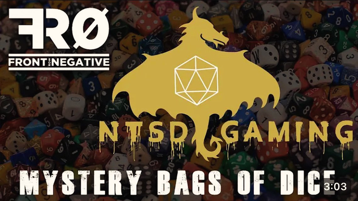 TheSuicidefoxx's tweet image. I’m back with a short unboxing video of some mystery dice from NTSD Gaming. I picked up the mystery bags at a recent pop culture convention. So check out if I got some critical hits or a bunch of 1’s. #frn #frontrownegative #mysterydice #ntsdgaming 

youtu.be/rt0kmkfm1OU?si…