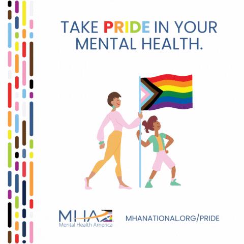 Being LGBTQ+ isn’t easy in today’s climate. If you’re struggling, you’re not alone. Take a free #mentalhealth test at mhanational.org to find out if you’re experiencing symptoms of a mental health condition. #PrideMonth