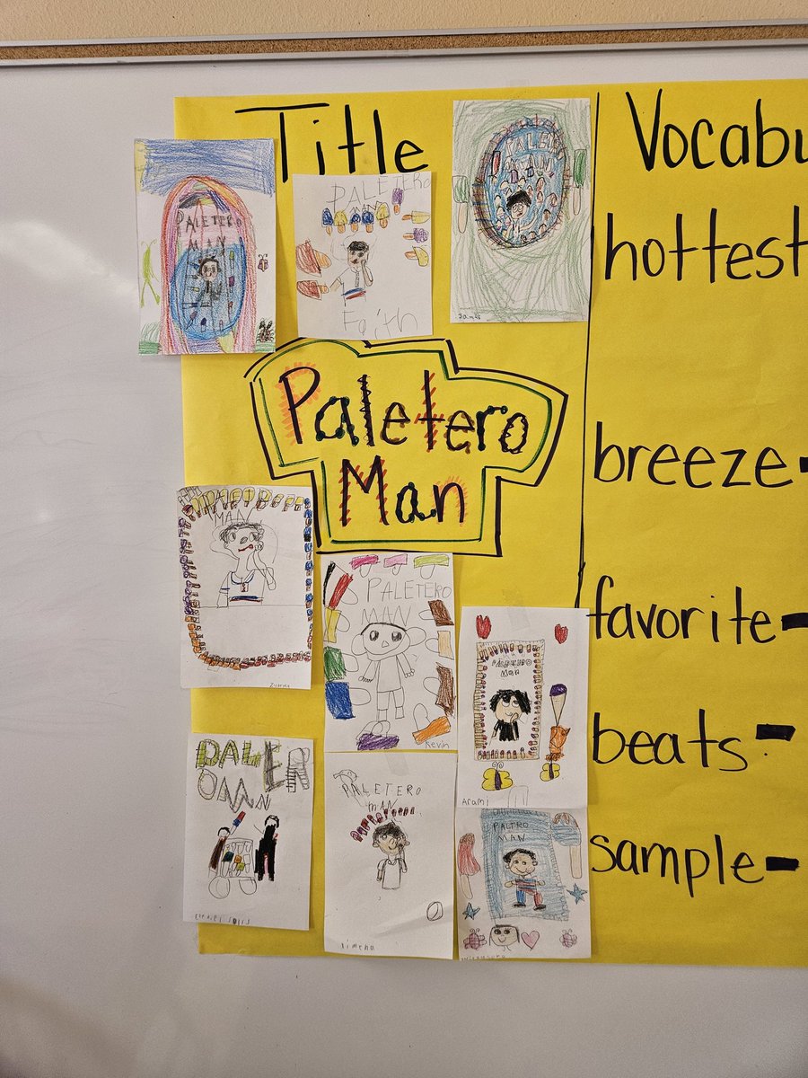 Maria_E_Becerra's tweet photo. My #1stGrade summer school superstars are on a roll! Our #LanguageToLiteracy poster is turning out awesome! Stay tuned for the final product on Friday! #FESWhereExcellenceBegins @FabensISD @Jayild1 @VJBrashear44 @FabensElementa1 https://t.co/1jHwnTWCc0