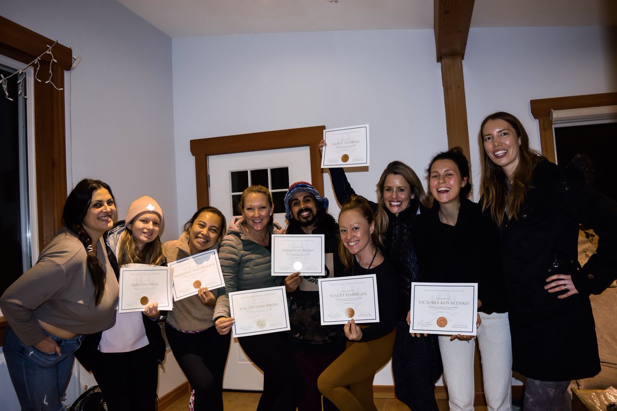 YTT practicum classes start TOMORROW 🥳 join to see how much these graduates have progressed in their 7 weeks of intensive study. 

Classes are by donation to WCSS sign up here: whistleryogacara.com/yoga-classes-s…