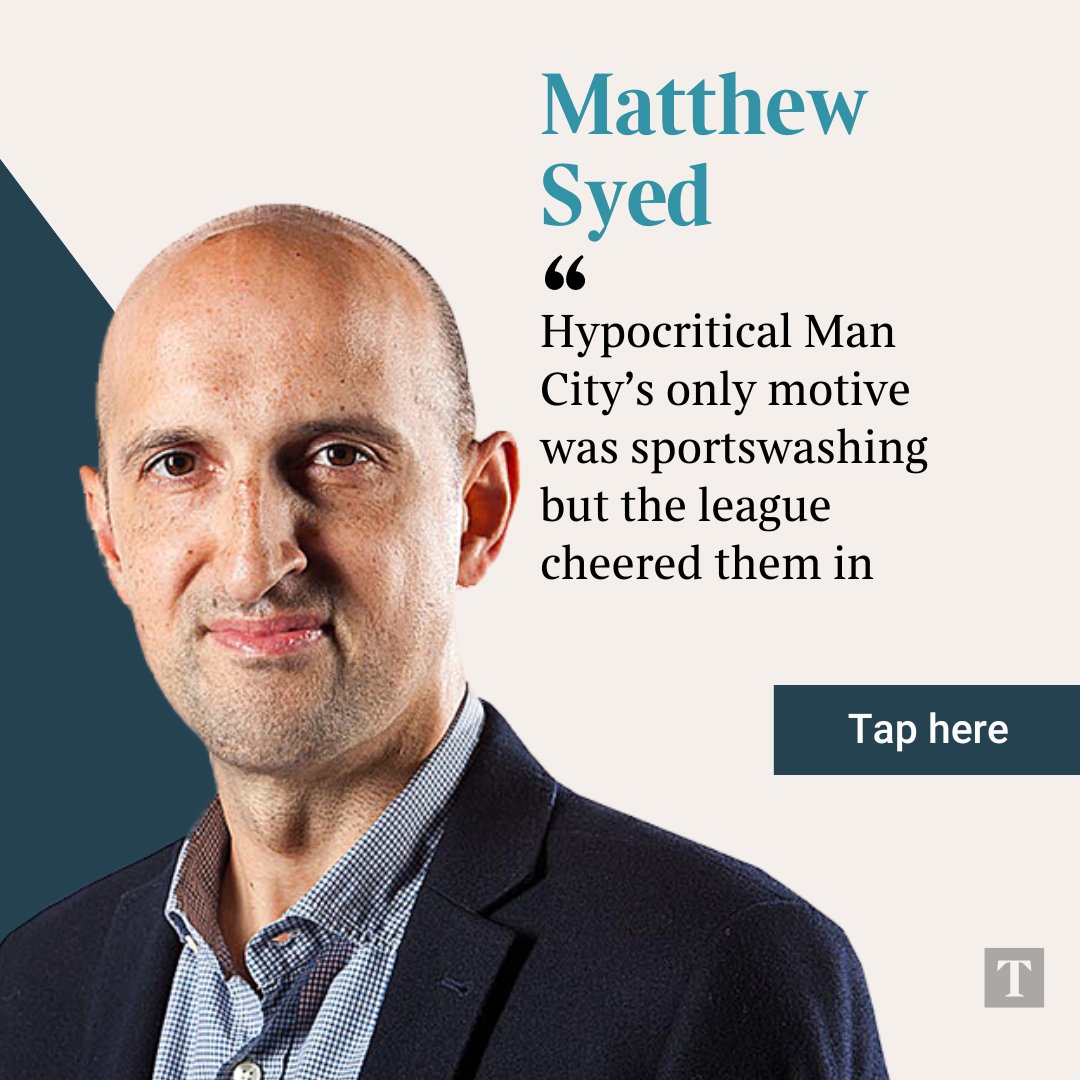 TimesSport's tweet photo. Panicking powerbrokers now realise the scale of their error. Unless these cuckoo owners are expelled from the nest, English football’s whole ecosystem faces collapse | ✍️ @matthewsyed