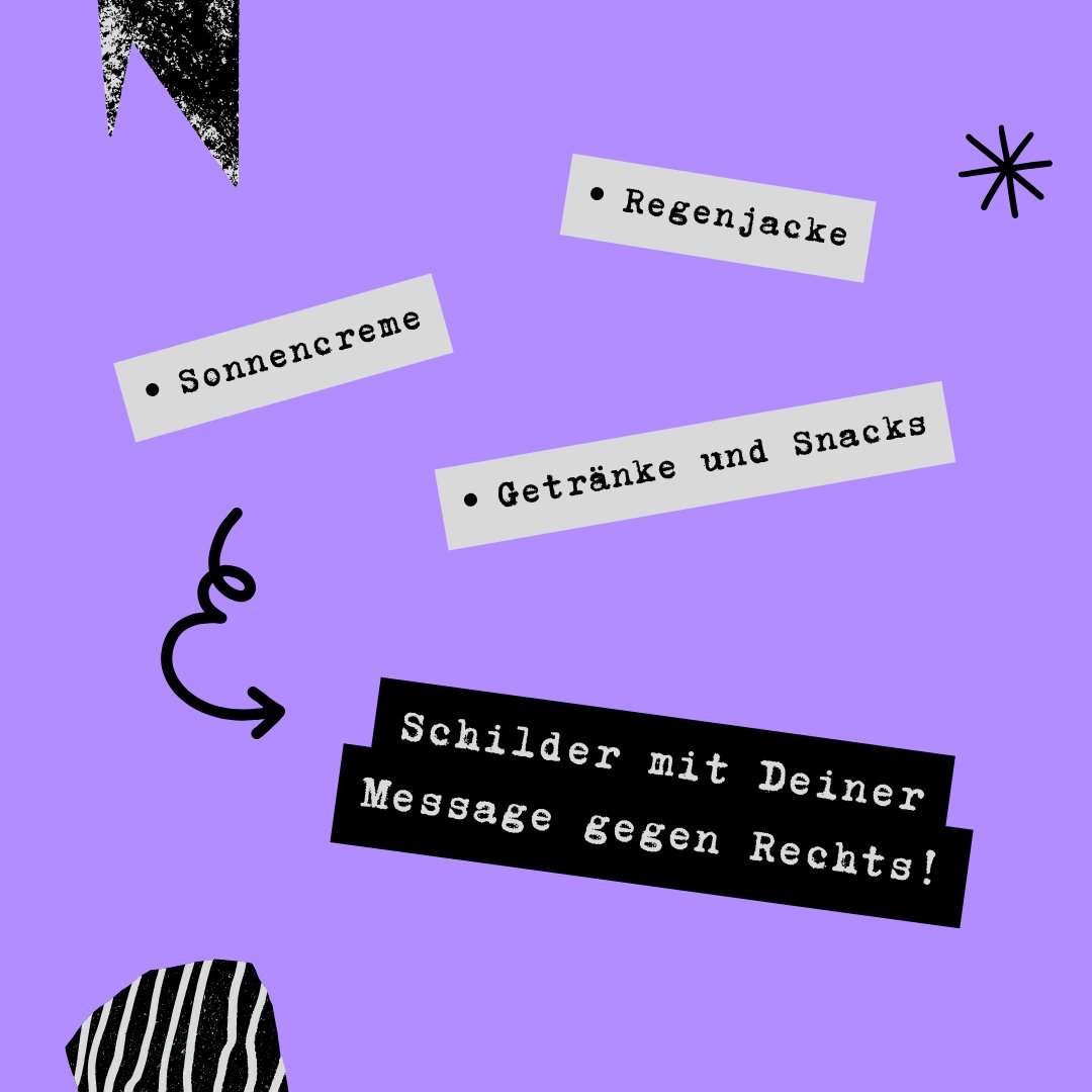gegenrechts_muc's tweet photo. Setzen wir gemeinsam ein starkes zivilgesellschaftliches Zeichen! Bringt selbstgemalte Schilder mit u. verzichtet bitte auf National-, Partei- und Organisationsflaggen. Vielen Dank!
#DeineStimmeGegenRechts #muc0806 #KreuzeOhneHaken #GemeinsamGegenRechts #DemokratieVerteidigen https://t.co/eTBmyYKqtT