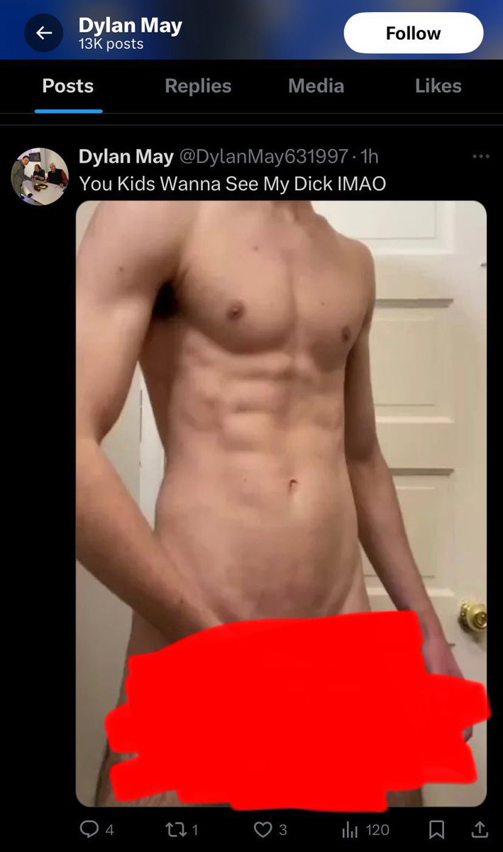CancelDylanMay's tweet photo. Can We All Report And Exposé @DylanMay631997. He Showed his dick to kids and people https://t.co/PZWc097TmW