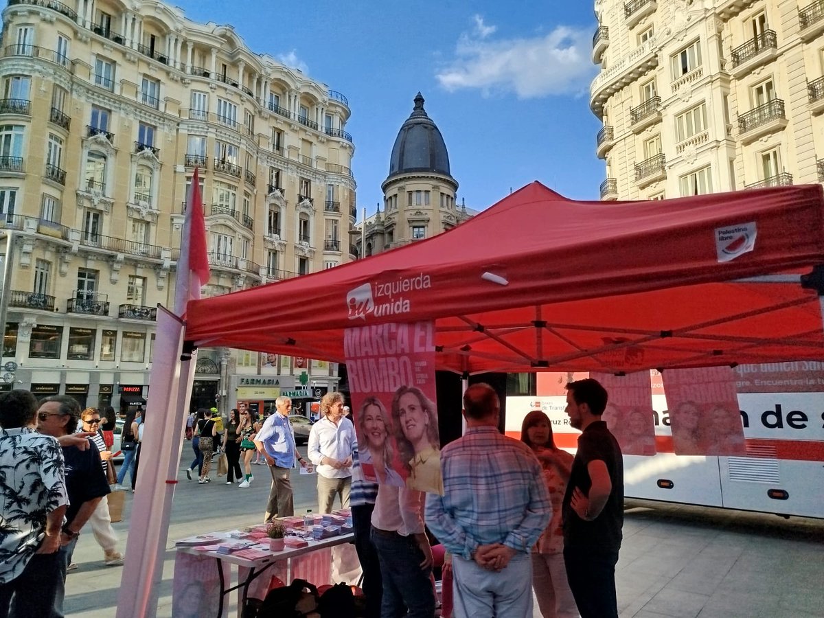 Y ayer en Gran Vía. #MarcandoElRumbo #Sumar #IzquierdaUnida