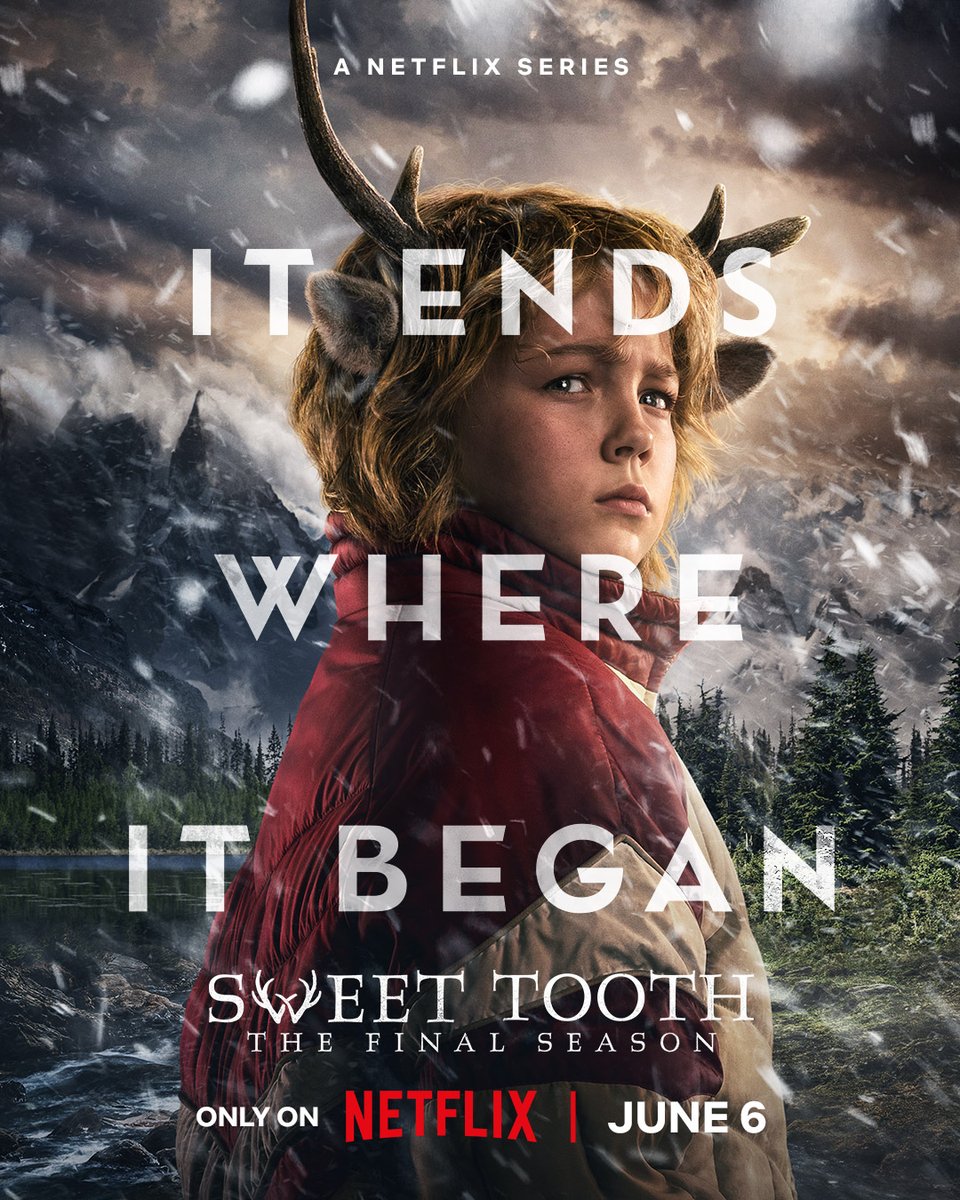 netflix's tweet photo. Sweet Tooth returns in 12 HOURS. https://t.co/shIwy5d6DL