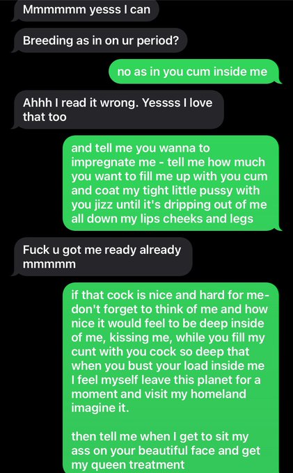 I have a bit of a breeding kink and it&rsquo;s always my favourite thing when a client goes above and beyond