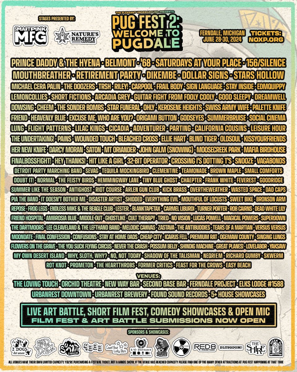 SAHDband's tweet photo. 🚨 JUNE SHOWS 🚨 Summer is officially here and we're bringing our hot 'n heavy guitar riffs to a stage near you! 

6/7 - @newdodgelounge (Hamtramck) 
6/8 - The Fledge (Lansing) 
6/30 - @thepugdetroit PUG Fest 2 (Ferndale)

Come have a cold one with your dads 🍻 https://t.co/1Ld4IKbdGI