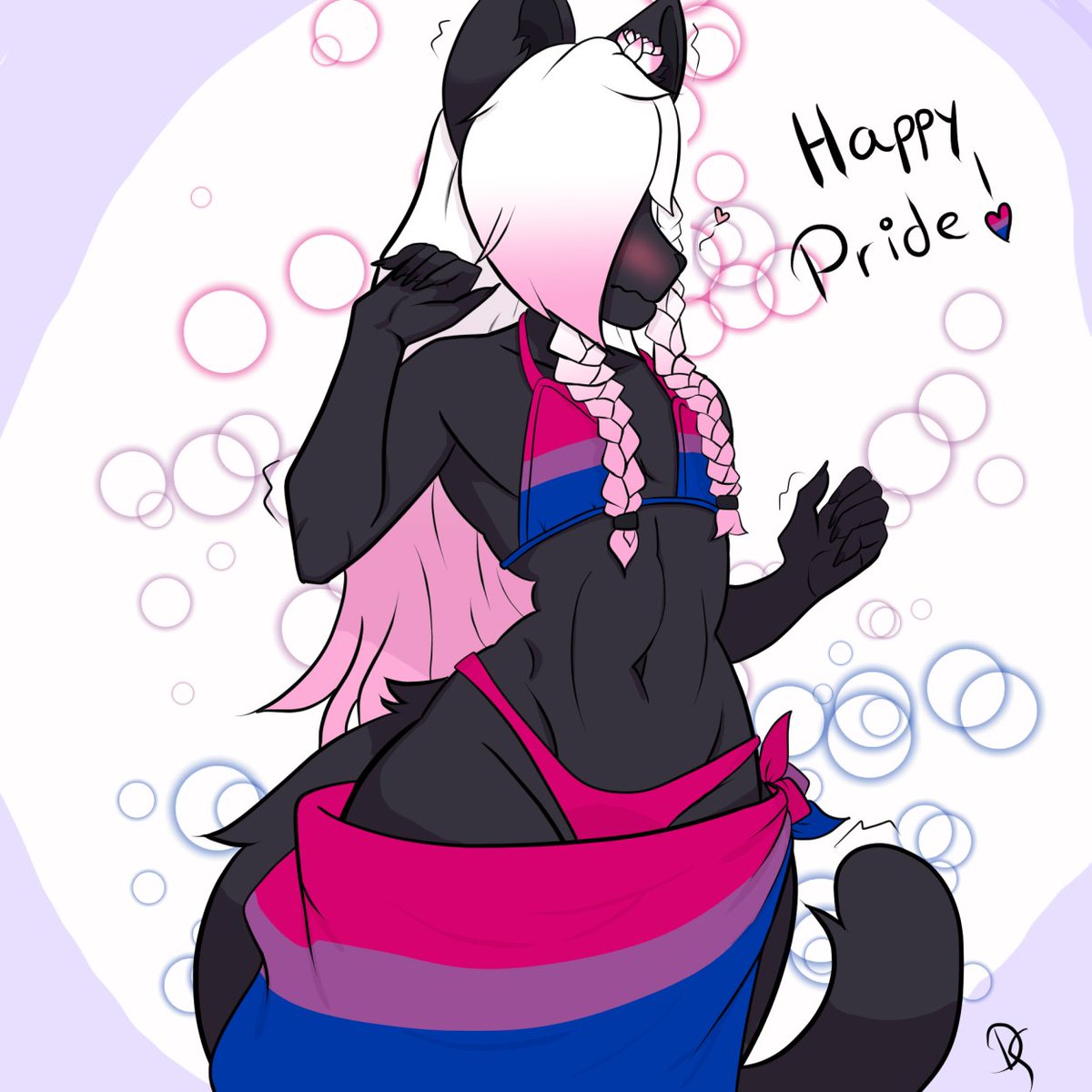 Don't worry about him. He's feeling shy about showing himself in such flashy colors. And his previous environments didn't allow him to open up about this kind of stuff. He'll get used to it.  Shedding the shell bit by bit. 
Happy Pride!! 💖