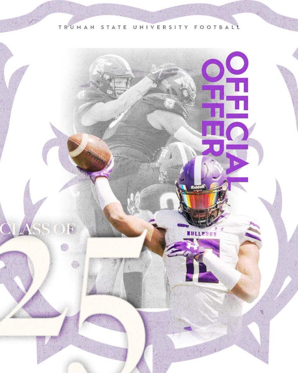 #AGTG After a great conversation with <a href="/CoachKNesbitt/">Kellen Nesbitt</a> I am blessed to receive an offer from Truman State University <a href="/RSFootballHC/">William Harris</a> <a href="/RaySouthFB/">Raytown South High School Football</a> <a href="/CoachYancey/">Yancey MS, CSCS</a>