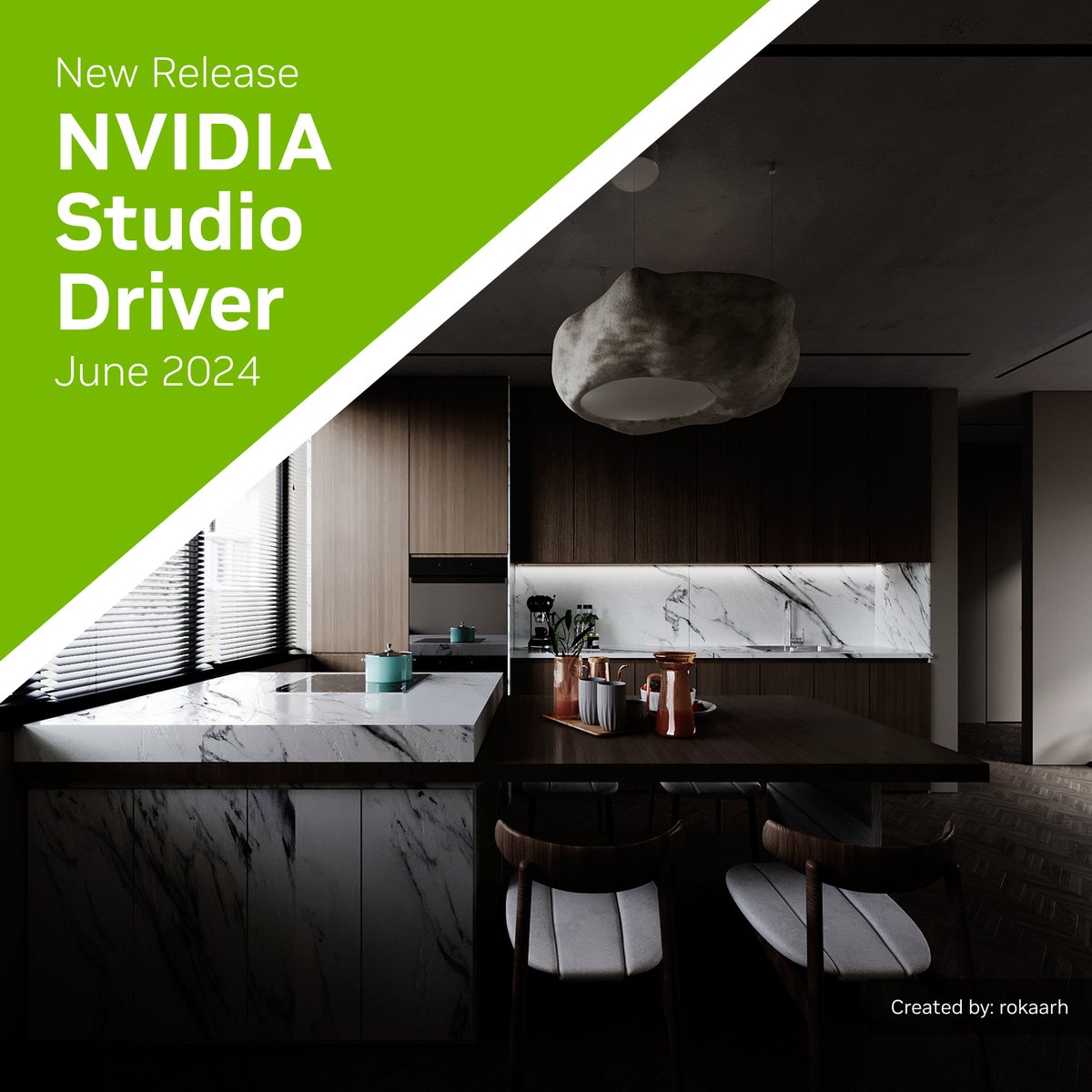 NVIDIAStudio's tweet image. The June #NVIDIAStudio Driver is here. 🎉

Download now for the latest optimizations in your favorite apps. ➡️ nvda.ws/4aRiJ8z