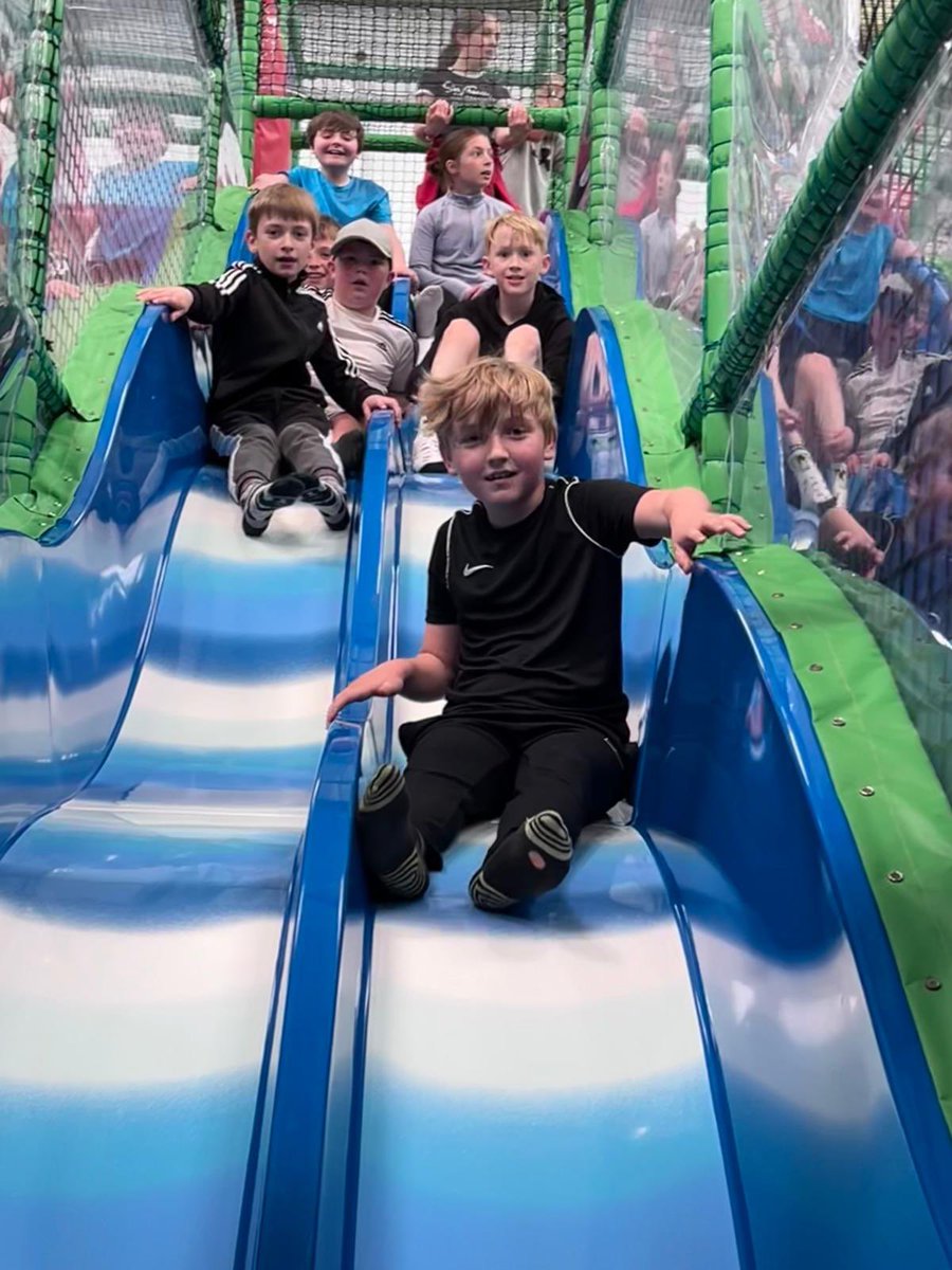 MidgleySchool's tweet photo. After lunch we got to play in the soft play gym. We’ve fed reindeer, goats and sheep and stroked an owl🦉 We’ve all had tea and just getting ready for the hoe down party this evening  🤠 https://t.co/e97gBFI3J3