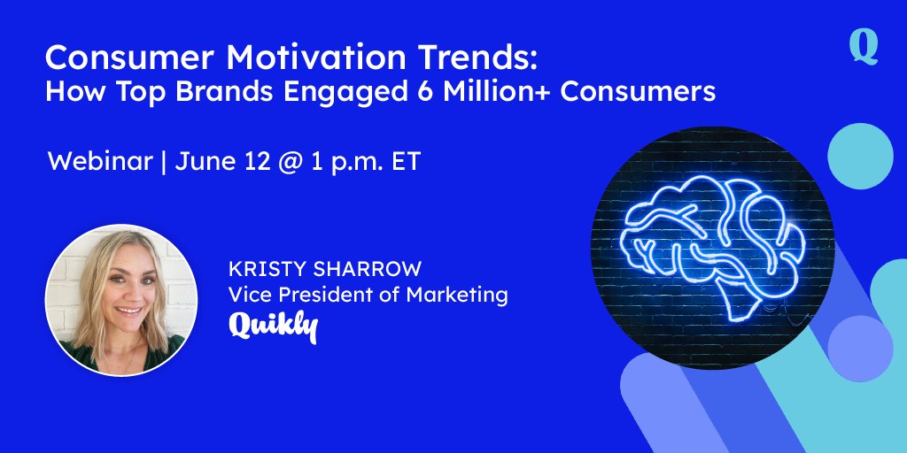 Ready to learn how top brands are motivating consumers right now? Join us on June 12 at 1 p.m. ET for this one-time event. bit.ly/3VErWg9 #ConsumerMotivation #ConsumerBehavior #ConsumerPsychology #MarketingTrends #MarketingInsights #DigitalMarketing