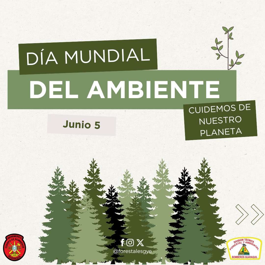 forestalesgye's tweet photo. El Día Mundial del Ambiente, es uno de los días internacionales más importantes para el medio ambiente. El evento se ha convertido en la mayor plataforma mundial de divulgación medioambiental, con millones de personas de todo el mundo comprometidas con la protección del planeta. https://t.co/zQJLSIJXqm