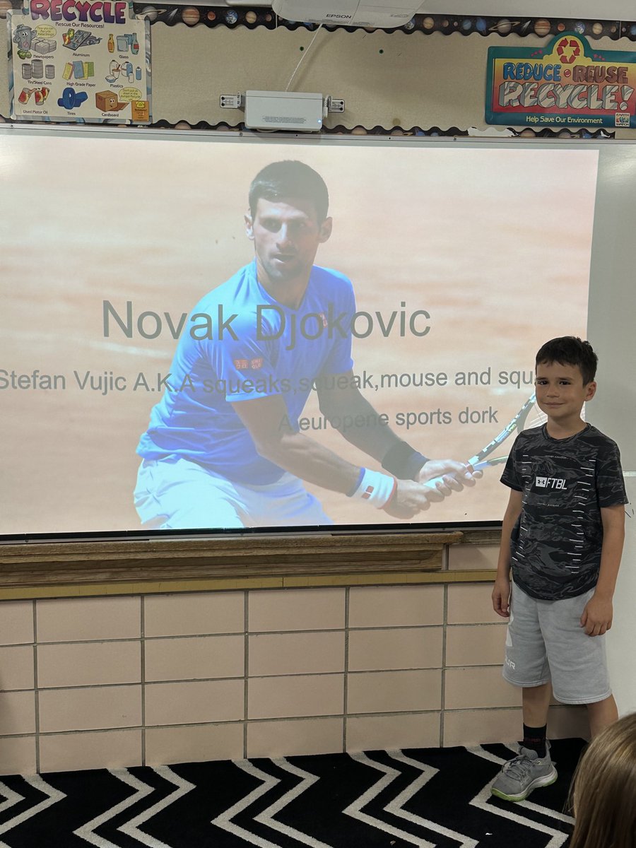 Stefan presenting his passion project on ⁦<a href="/DjokerNole/">Novak Djokovic</a>⁩ #engaged64