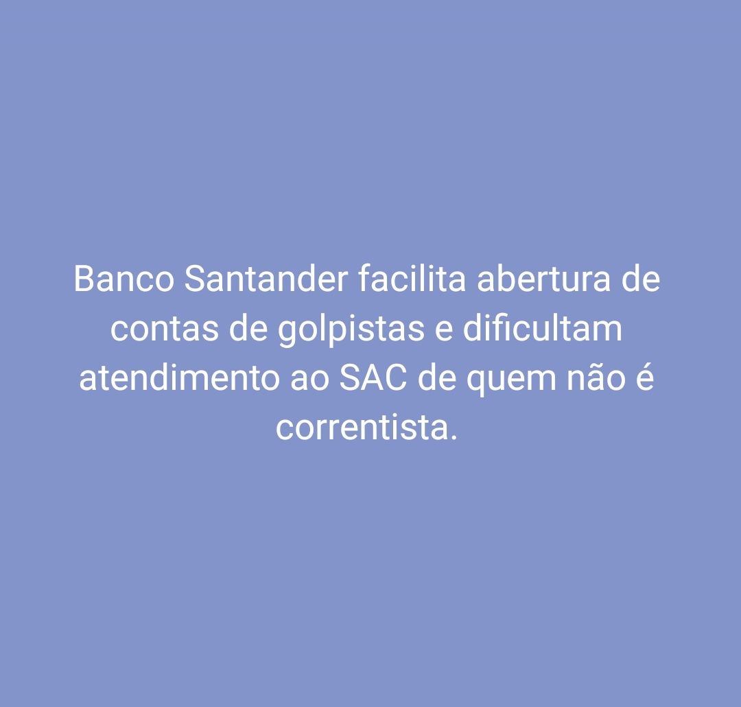 BancariaIntensa's tweet photo. Satãnder Banco
Satãnder clientes 

@bancosantander @santander_br 

Não se consegue falar no sac, não se consegue ter um número de protocolo.

Banco de golpistas com os bancários e clientes https://t.co/HD2DTPh41d