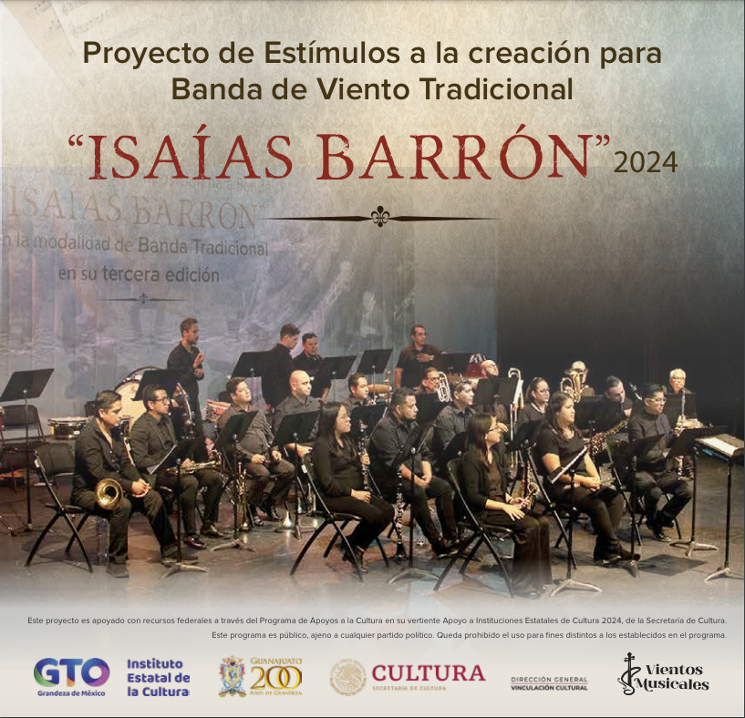 CeargOficial's tweet photo. ¡Buenos días!
Convocamos a las y los músicos del estado para que participen en la Convocatoria 2024 de 𝗜𝘀𝗮í𝗮𝘀 𝗕𝗮𝗿𝗿ó𝗻.
La información completa la puedes descargar aquí: https://t.co/zD37MS7YEP
¡Participa y no te quedes fuera! https://t.co/S6ML9tjV2Q