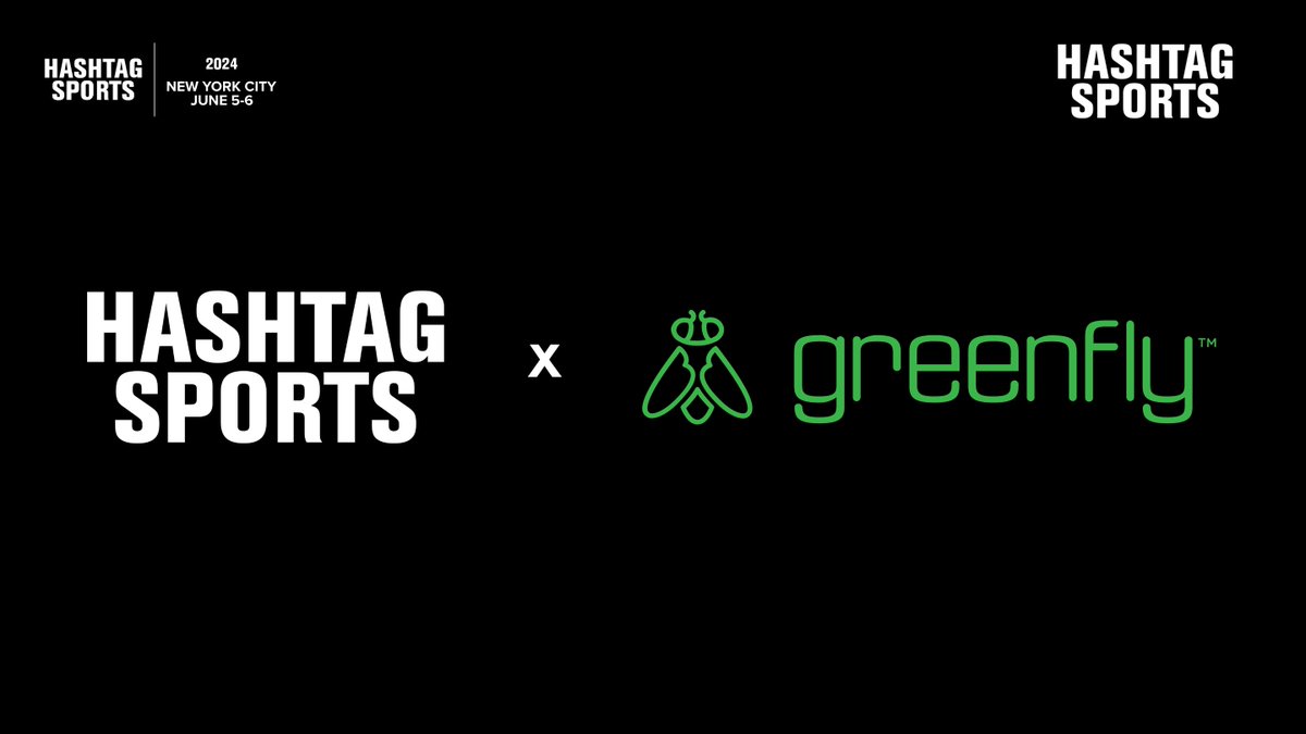 HashtagSports's tweet photo. Thank you to @greenfly for supporting Hashtag Sports 2024 Conference and Award Show with content distribution in real-time #HS24 https://t.co/1bRRameVPF