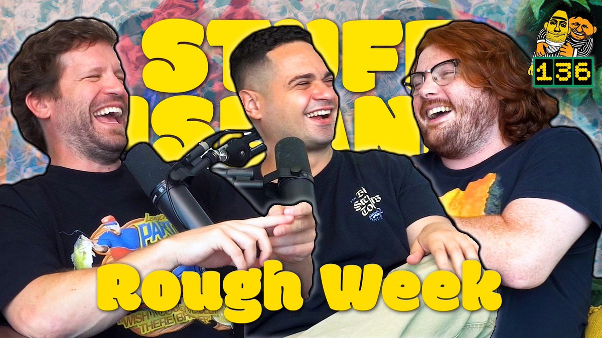 EP 136 w/ the Rough Week boys <a href="/LukeTouma/">Luke Touma</a> &amp; <a href="/fakechrisjean/">Christophe Jean</a> 

Youtube: youtu.be/XzXjvLQlRc4
Apple: podcasts.apple.com/us/podcast/wet…
Spotify: open.spotify.com/episode/1f6lNJ…
Patreon: patreon.com/stuffisland

Albany, NY - tonight 6/5
Tacoma, WA - 6/12
Portland, OR - 6/15
San Fran - 6/16