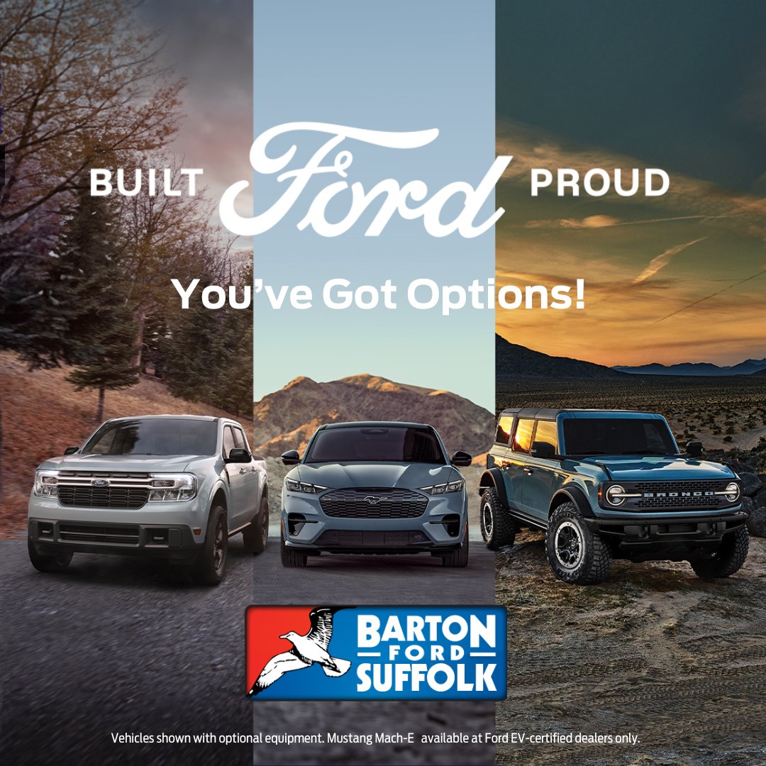 BartonFordVA's tweet image. 🚗✨ You've Got Options at Barton Ford! Experience low APR and huge savings on select vehicles. Now's the time to find your perfect Ford—stop by this weekend and take advantage of these amazing offers! #BartonFord #FordSavings #LowAPR