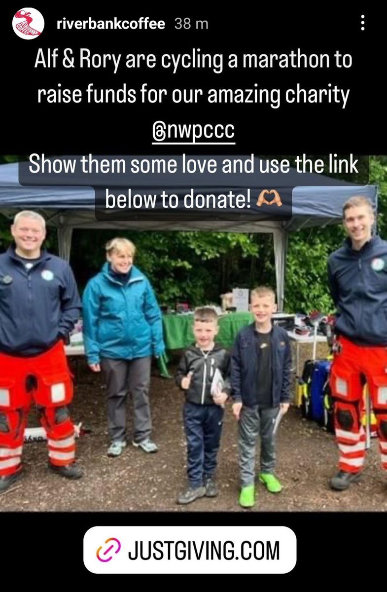 Alf &amp; Rory are taking part in a sponsored 🚲 ride to raise funds for the charity. 

They are so close to achieving their goal. 

Will you be kind enough to get them over the finishing line? 

You can sponsor them here - justgiving.com/page/kristy-al…