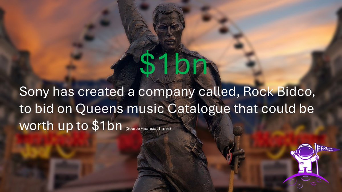THAT'S A LOT OF EH-OHS!
Permizzle allows rights holders to  enhance fan engagement &amp; license amounts from  $1/ £1  - $1mn/£1mn per deal <a href="/QueenRockBand/">Queen</a> <a href="/sonymusic/">Sony Music</a>