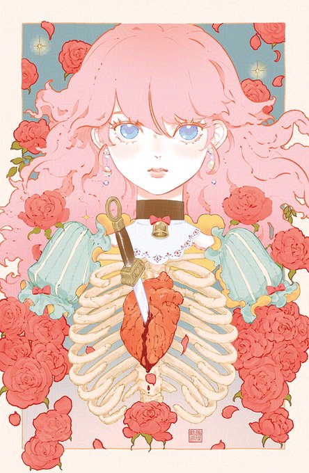 「earrings petals」 illustration images(Latest)