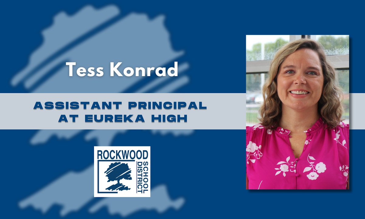 The Board of Education approved Tess Konrad as Eureka High assistant principal, starting July 1. Tess teaches English language arts at Rockwood South and is serving as a Summer Academy assistant principal Congratulations, Tess! #WeAreRockwood

Learn more: rsdmo.org/news/article/~…