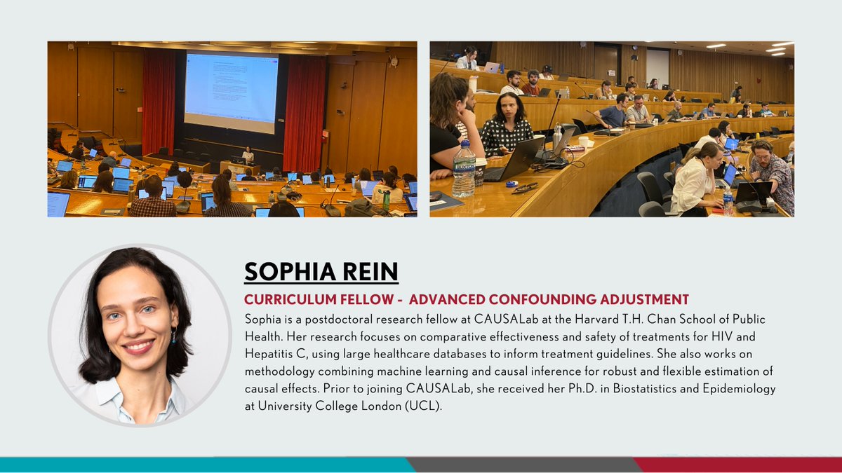 Introducing our outstanding #ACA curriculum fellow, <a href="/ReinSoph/">Sophia Rein</a>! Sophia has excelled in leading numerous hands-on sessions. As a postdoc in our lab, we are thrilled to have her contributing to this course this year.

Learn more about Sophia below ⬇️ #2024CAUSALabcourses
