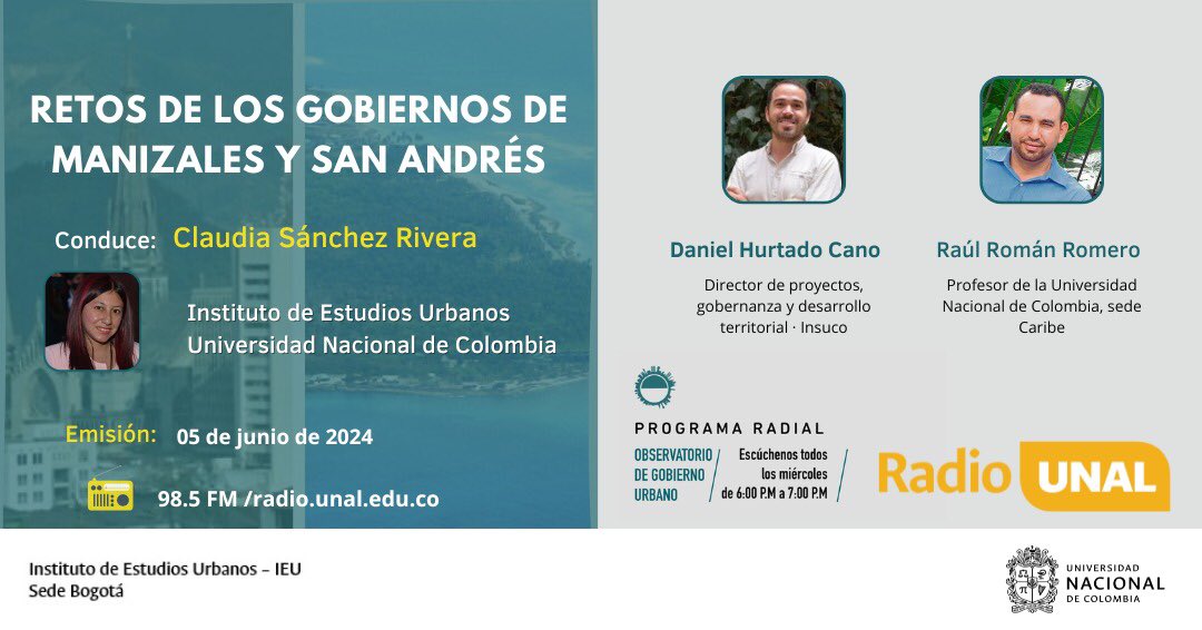 Grata conversación esta noche <a href="/UNALOficial/">Universidad Nacional de Colombia</a>