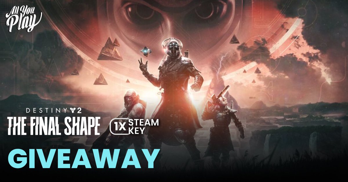 We're beyond excited to give away 1 Steam key for the brand new release, Destiny 2: The Final Shape! 🌟🎮

Ready to jump into the next epic adventure in the Destiny universe? Here’s how you can win:

1️⃣ Follow us
2️⃣ Repost and Like this post ❤️🔁
3️⃣ Tag your gaming buddies in the