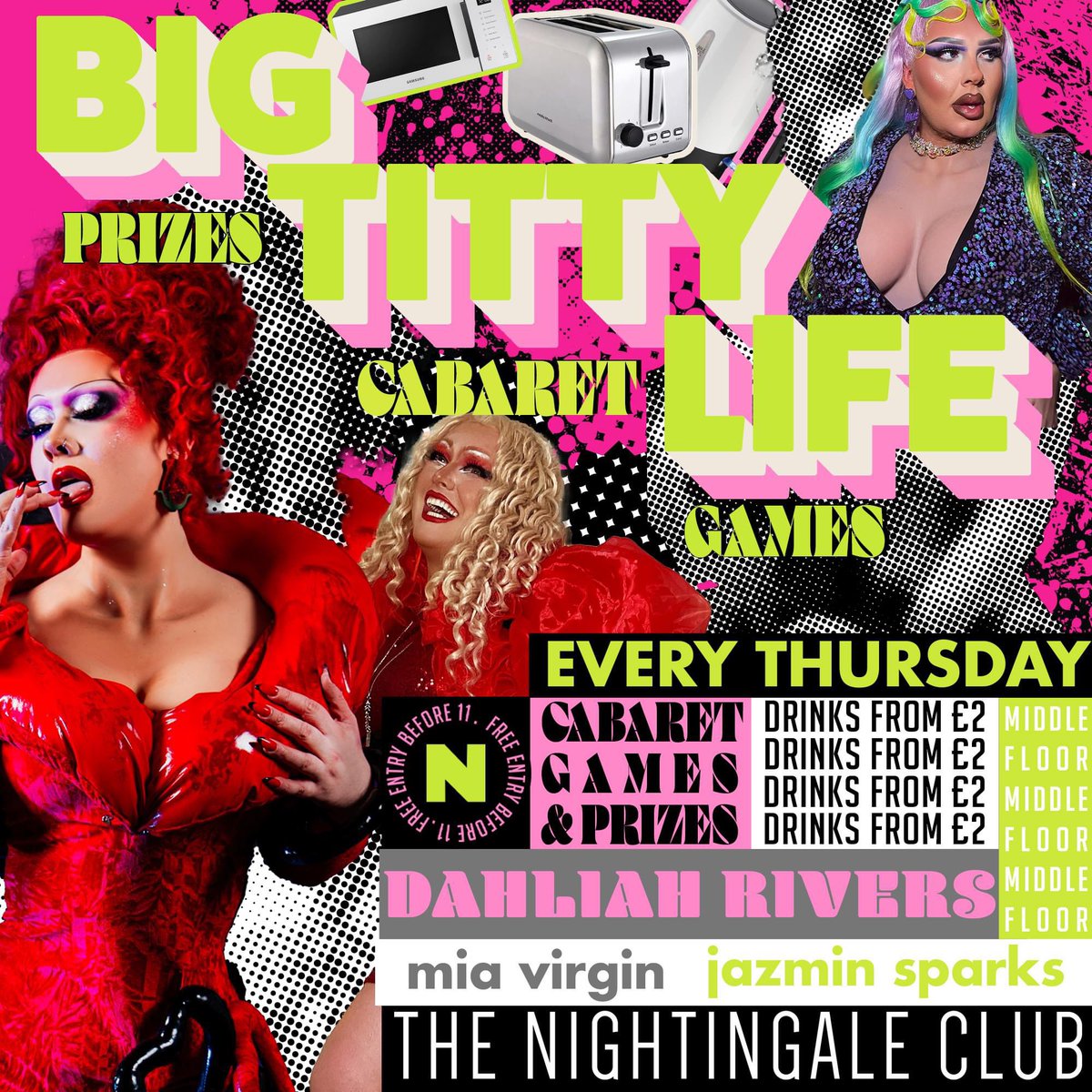 🍒ARE WE READY FOR ANOTHER ROUND OF BIG T*TTY LIFE🍒

@dahliahrivers is ready to make it rain... PRIZES EVERY THURSDAY! 💦 
💥 From toasters to kettles to air fryers (and maybe even a SPEEDBOAT), Dahliah’s got the GOODS to spice up your life in more ways than one! 🔥😉