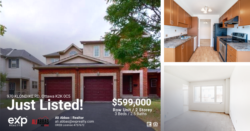 💲𝐅𝐎𝐑 𝐒𝐀𝐋𝐄
🏠𝟗𝟕𝟎 𝐊𝐋𝐎𝐍𝐃𝐈𝐊𝐄 𝐑𝐃, 𝐊𝐚𝐧𝐚𝐭𝐚 𝐊𝟐𝐊 𝟎𝐂𝟓
🔥𝐎𝐧𝐥𝐲 $𝟓𝟗𝟗,𝟎𝟎𝟎
𝐑𝐨𝐰 𝐔𝐧𝐢𝐭
𝟐 𝐒𝐭𝐨𝐫𝐞𝐲
𝟑 𝐁𝐞𝐝𝐬
𝟐.𝟓 𝐁𝐚𝐭𝐡𝐬
𝐌𝐋# 𝟏𝟑𝟗𝟓𝟖𝟔𝟎
Offering up to $5,000 Flooring Replacement Incentive
#expottawa
#ottawarealestate
#ottawa