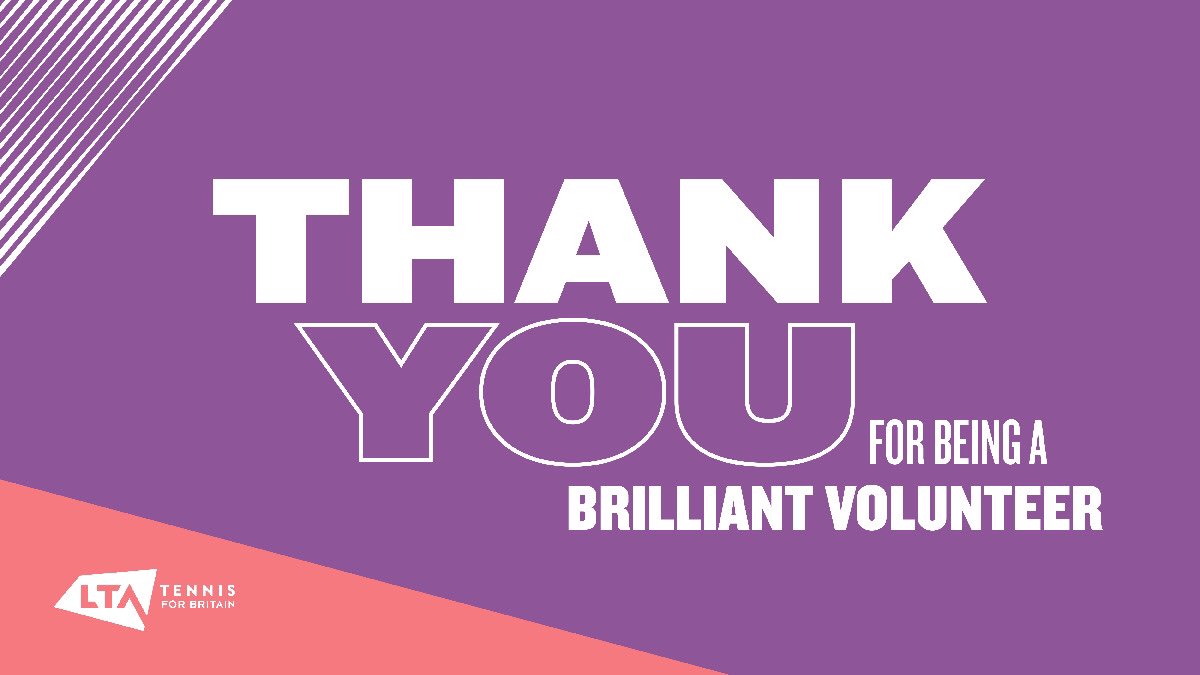 Wiltslta's tweet photo. National Volunteers Week 3rd - 9th June 2024
Wiltshire Tennis would like to take this opportunity to say a big ‘Thank You’ to all of our amazing volunteers on our committees and in the clubs/venues across the county for their support and time in helping tennis grow. #volunteers https://t.co/Sx4AUbh9NU