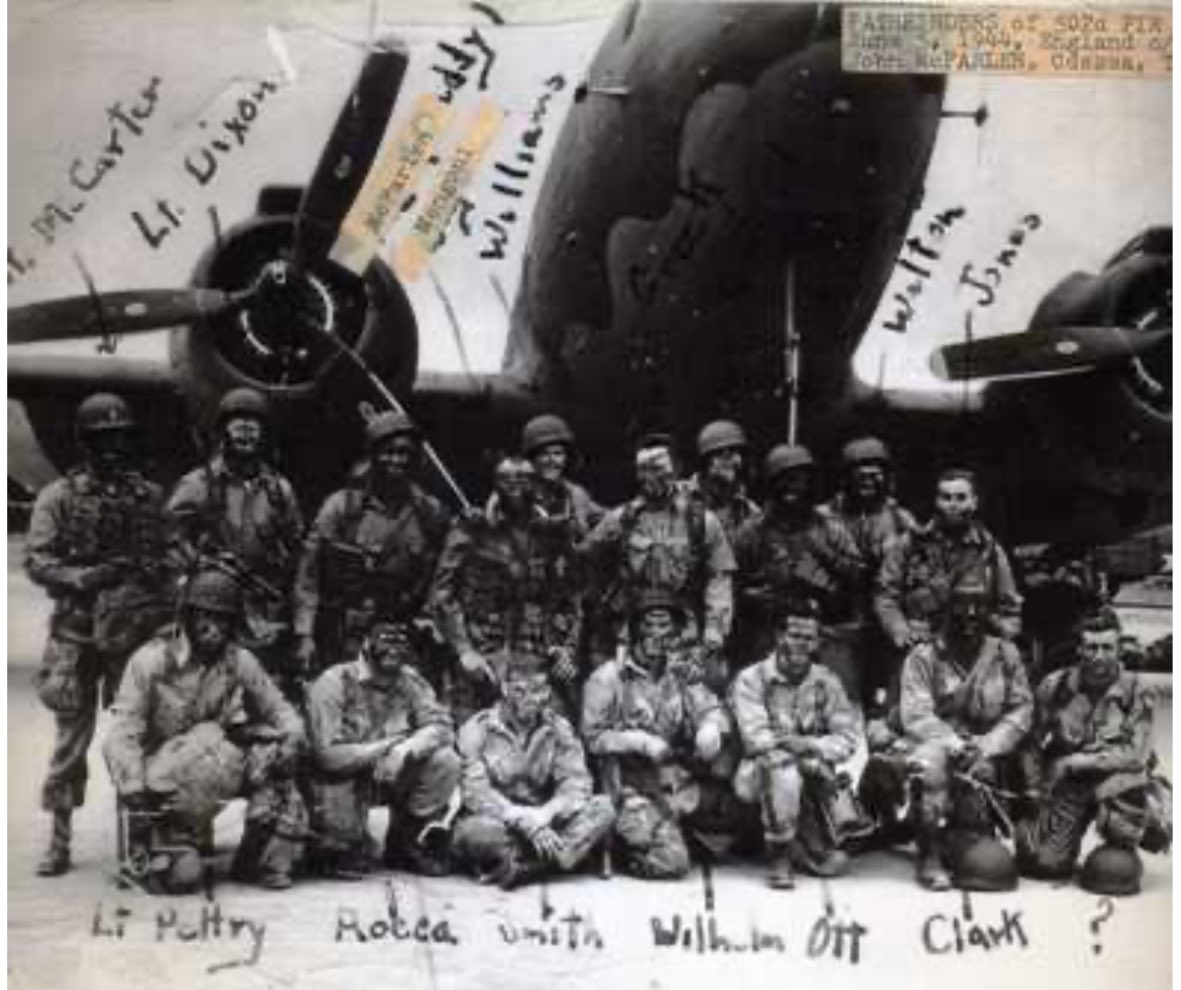 kershaw_alex's tweet photo. The first Americans to fight on D Day, Stick 1 of 502nd PIR pathfinders, photographed around this time 80 years ago. https://t.co/9T2plGqb3G