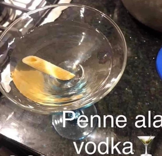What's for dinner? Penne ala Vodka   Cheers 🍸 https://t.co/UnCBs81v8M