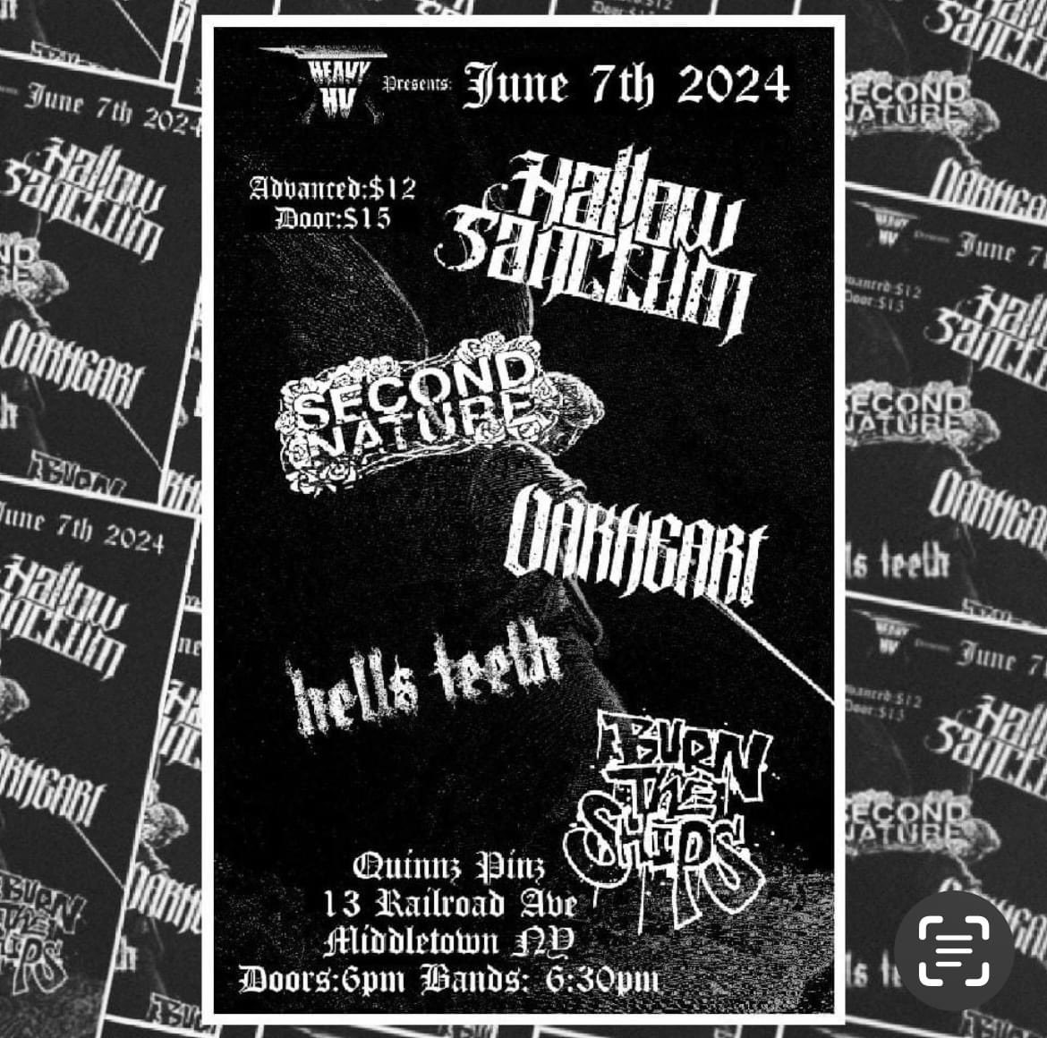 secondnatureny's tweet photo. Shows this weekend with Hallow Sanctum. Quinnz Pinz in Middletown, NY this Friday, Jimmy’s Bar in Kearny, NJ on Sunday. Both shows are stacked. Let’s go.
📸: @Jame_Sperry https://t.co/a1bxnrCgxt