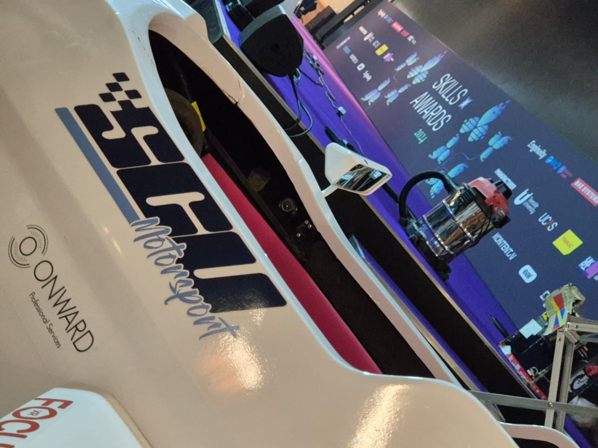 scu_motorsport's tweet photo. #FormulaEd now has pride of place in the #Hilton #NEC, ready for all the admiring glances that will surely follow at the @Enginuity_Org #EnginuitySkillsAwards2024 https://t.co/9yFR3wSHtr