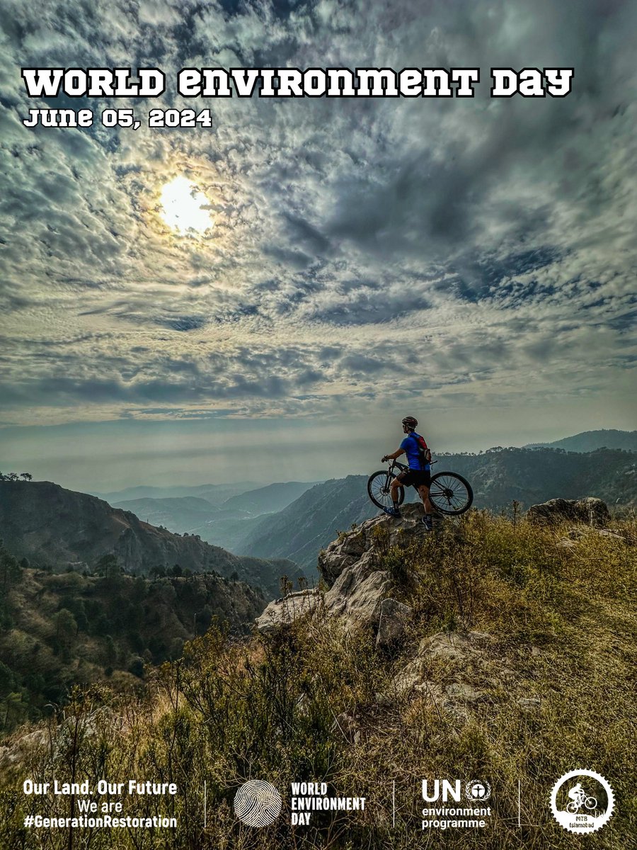 Pedal for the Planet 🌍🚴‍♂️ Let's celebrate World Environment Day by embracing the great outdoors and preserving our trails. #MTBIslamabad #WorldEnvironmentDay #RideGreen  <a href="/cyclingisb/">Islamabad Cycling Association</a>