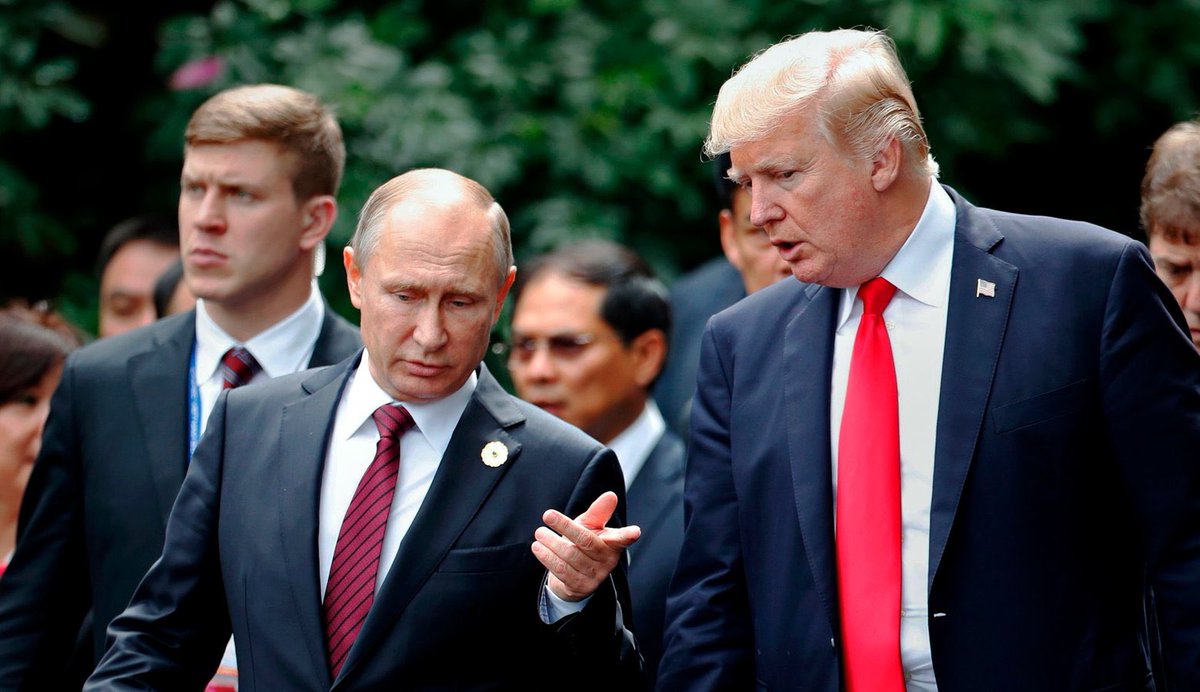 LeadingReport's tweet photo. BREAKING: Russian President Vladimir Putin described legal proceedings against former President Trump as “politically motivated persecution.” https://t.co/iNstv2964C